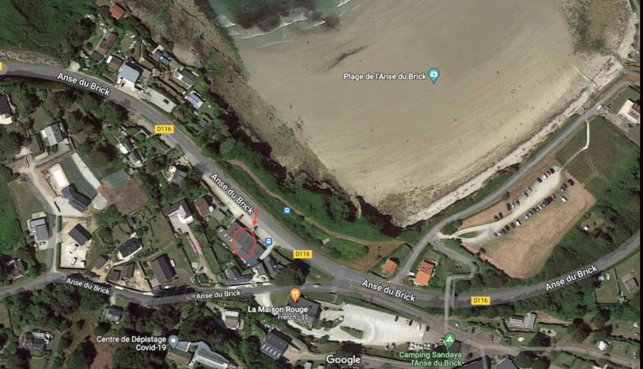 Au Petit Brick - Cosy Beachfront House Maupertus-sur-Mer Exteriér fotografie